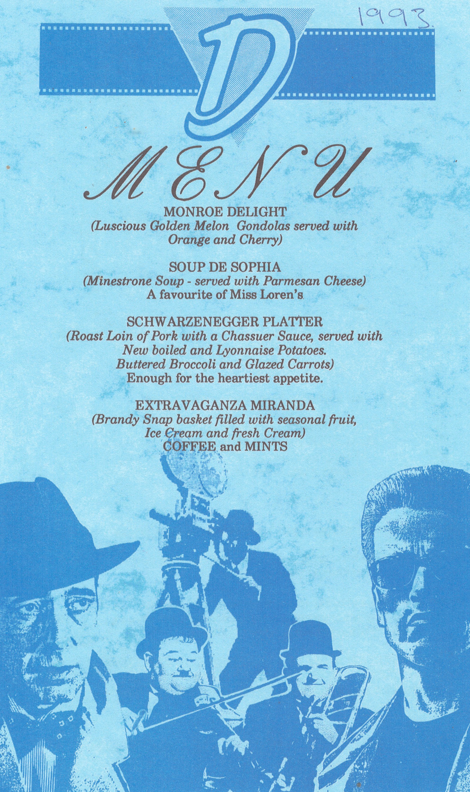 1993 Convention Dinner programme
