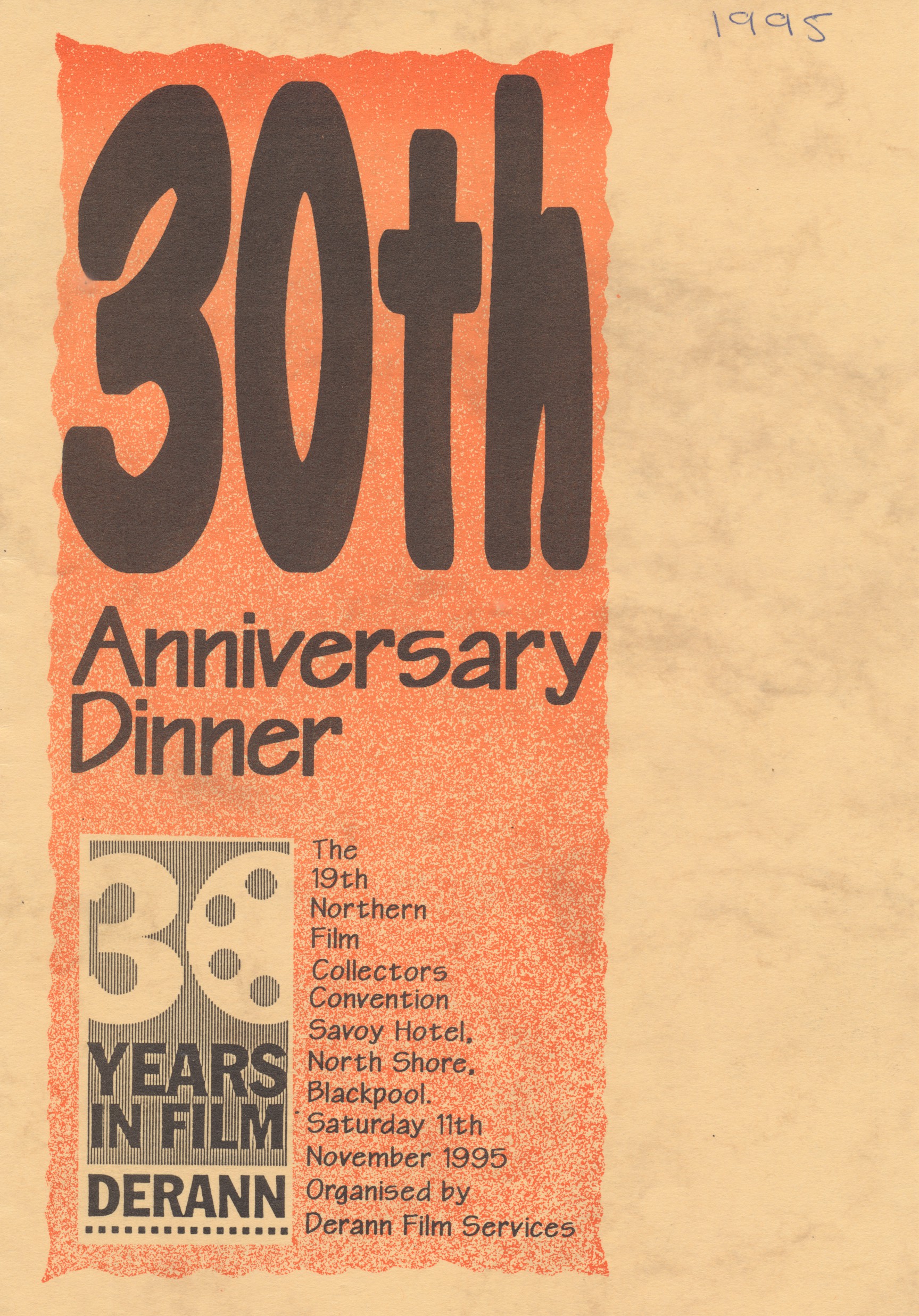 1995 Convention Dinner programme