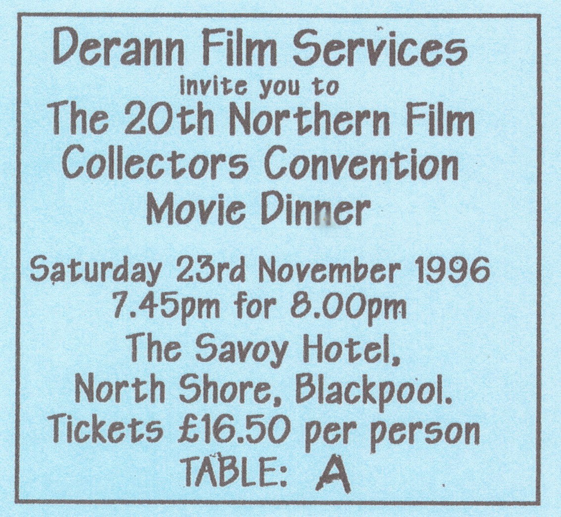 1996 Convention Dinner ticket