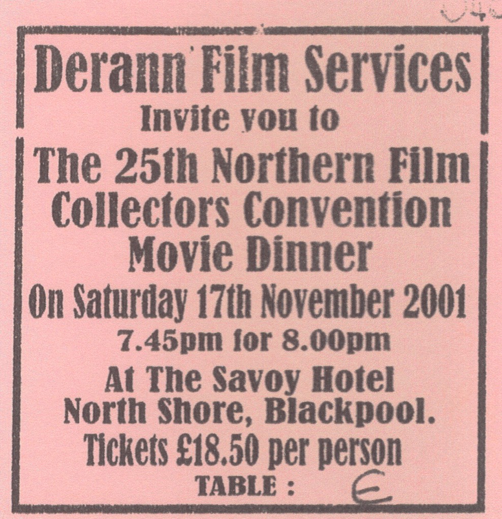 2001 Convention Dinner ticket