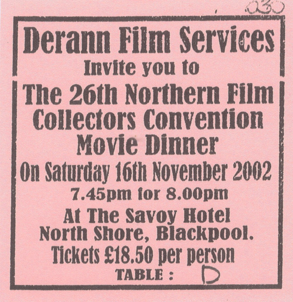2002 Convention Dinner ticket