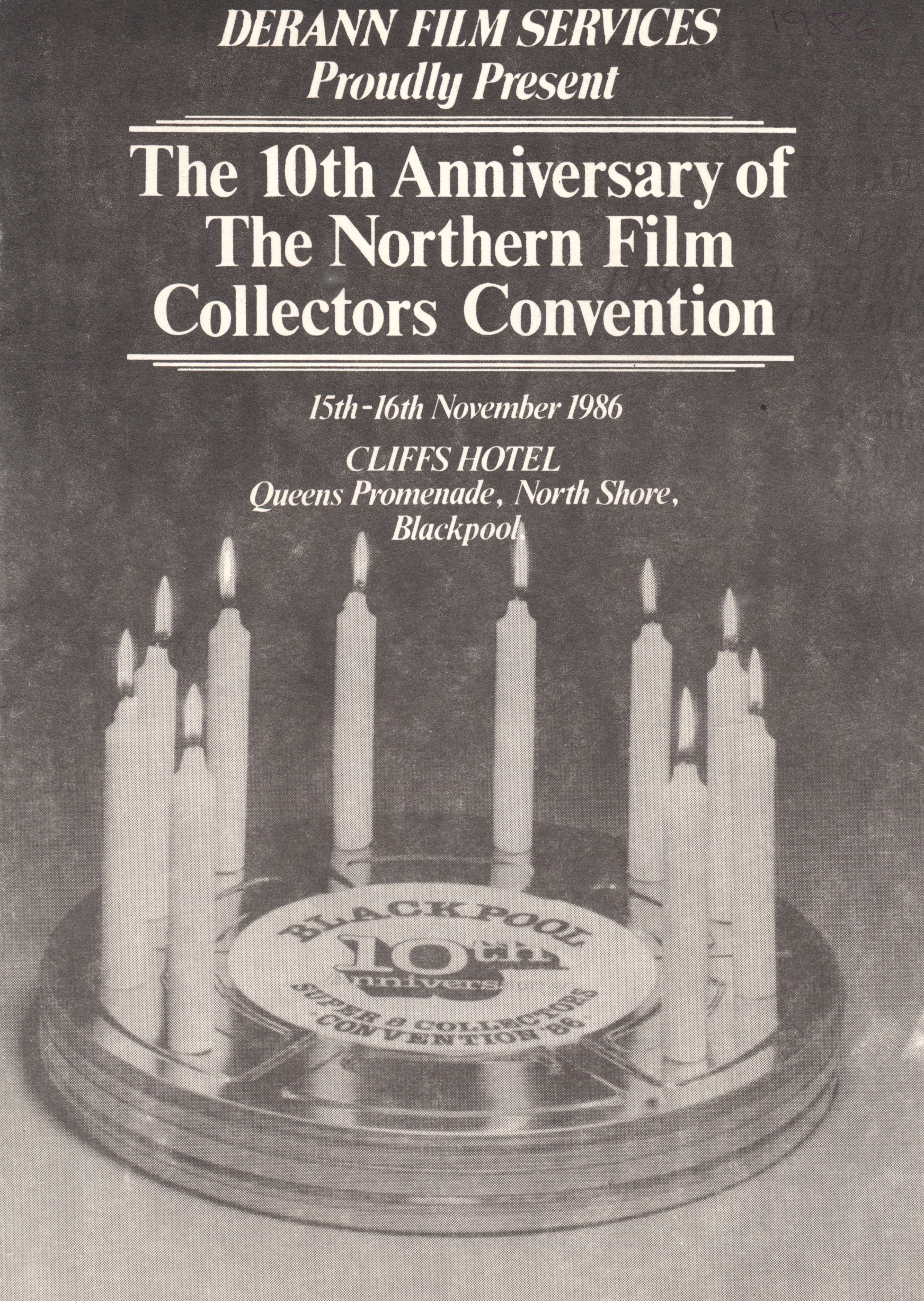1986 Convention Dinner programme, page 1