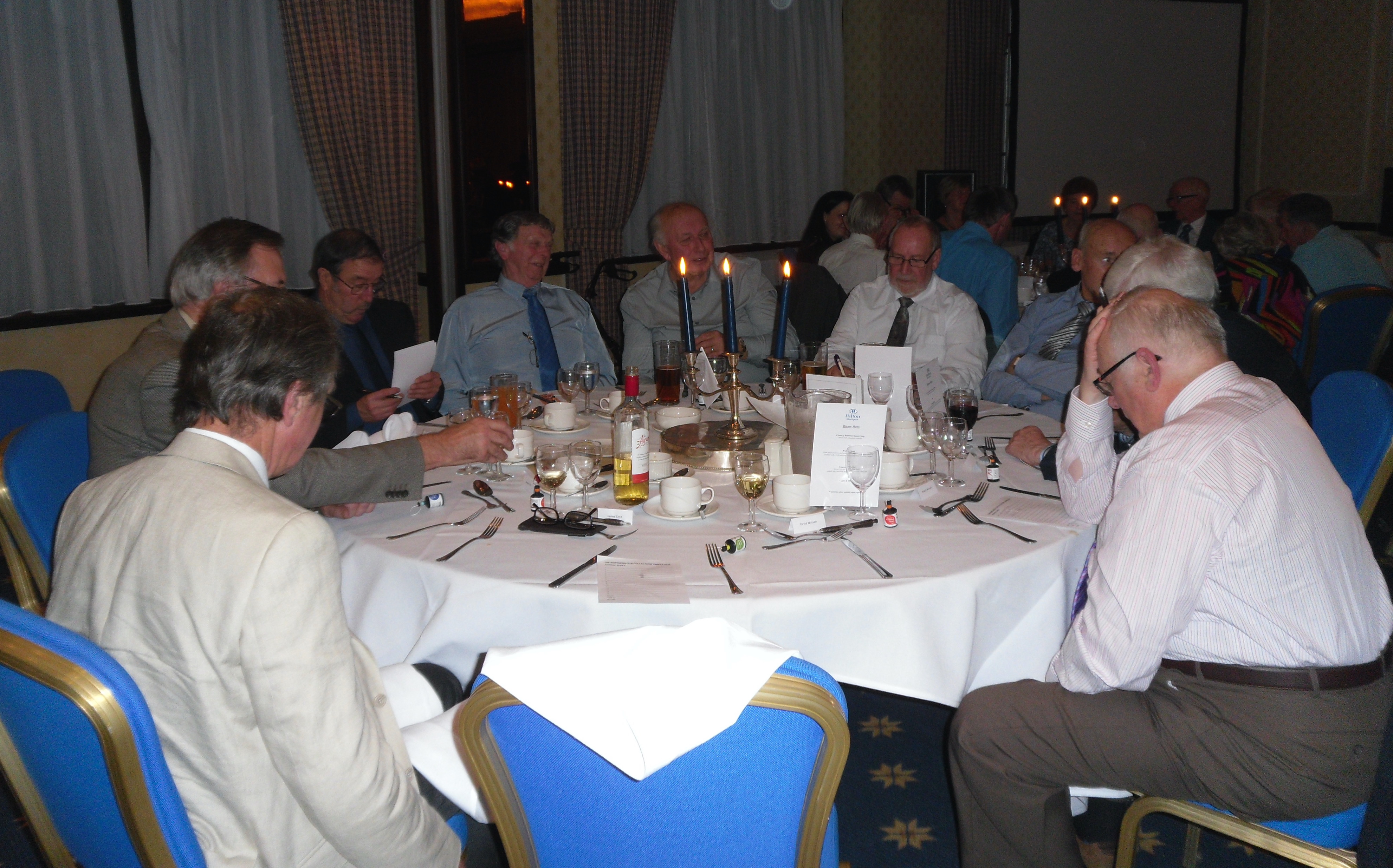 Taking part in the quiz at the 2014 Dinner